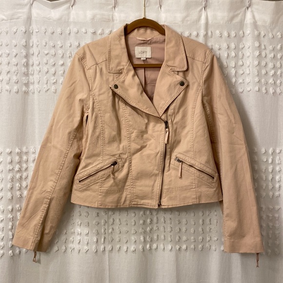 LOFT Jackets & Blazers - Loft Blush Moto Jacket